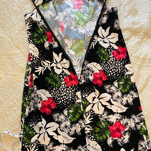 Dress Barn Hawaiian Print Sleeveless Dress - Picture 7 of 14